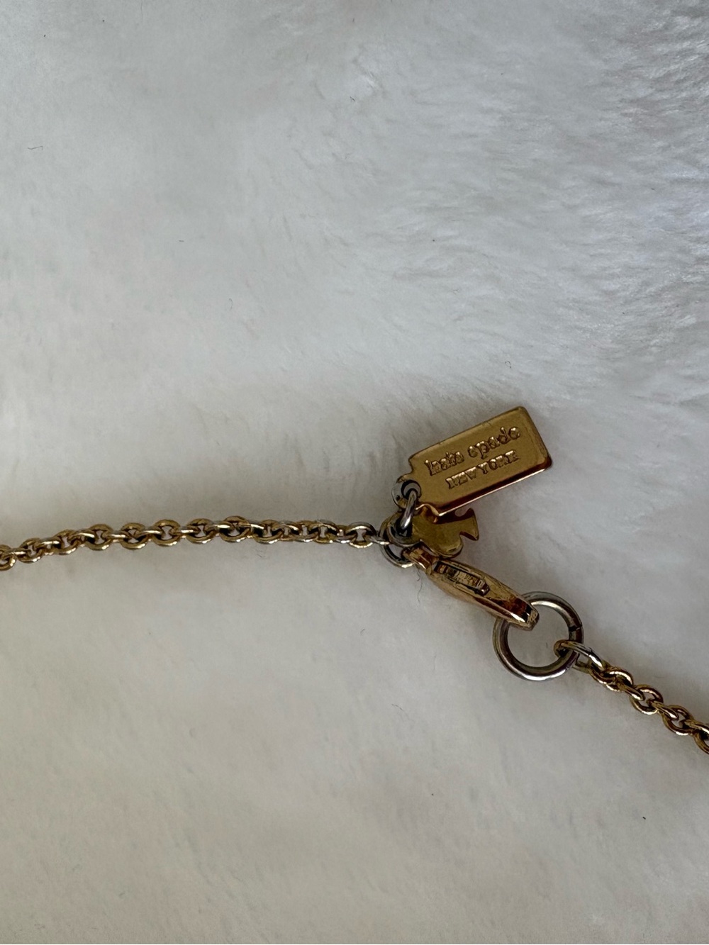 kate spade long gold-plated galaxy/dark blue pendant necklace - Picture 3 of 6